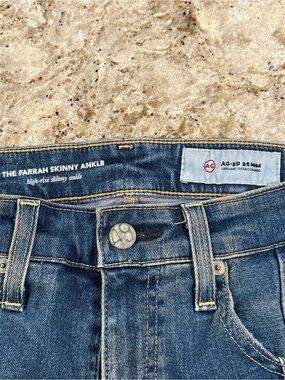 Ag Adriano Goldschmied Farrah Skinny Ankle Jeans - Denim Blue